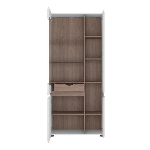 Chelsea (4020544) Tall Glazed Wide Display Unit (RHD) - Insta Living