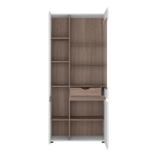 Chelsea (4020644P) Tall Glazed Wide Display Unit (LHD) - Insta Living