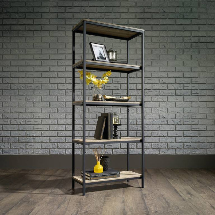 Teknik 5420277 Industrial Style 4 Shelf Bookcase in Charter Oak - Insta Living
