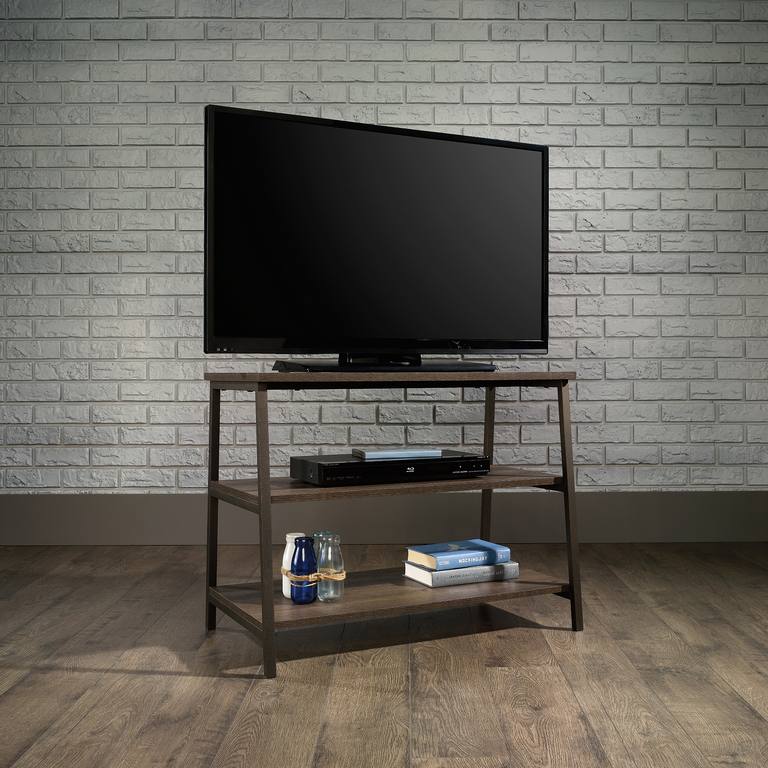 Teknik 5423027 Industrial Style TV Stand in Smoked Oak — Insta Living