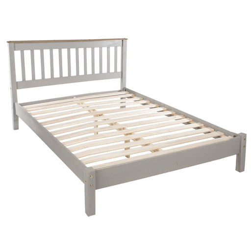 Core Products CRG460LE Corona Grey 4'6" Slatted Lowend Bedstead - Insta Living