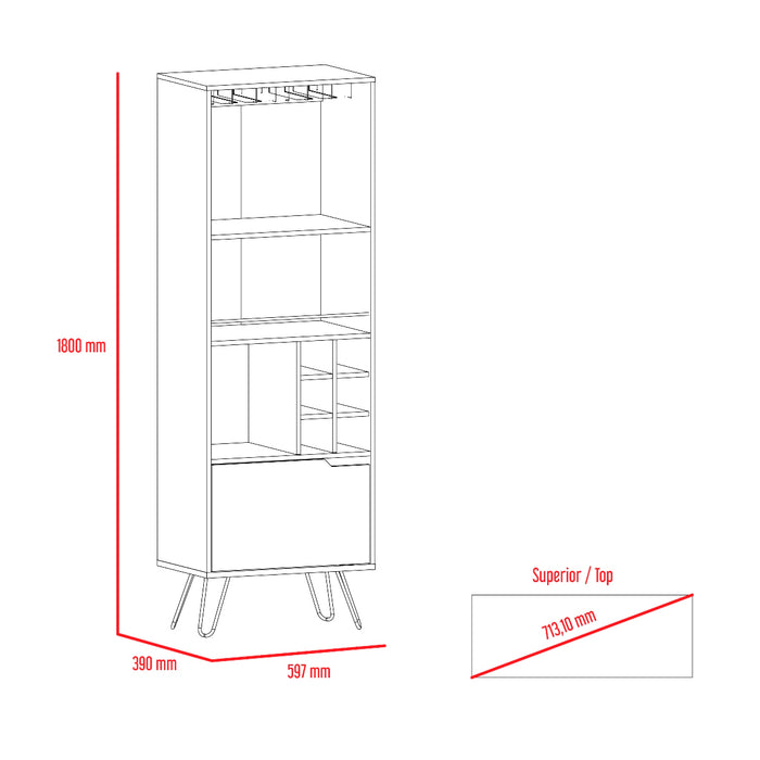 Core Products VG925 Vegas Tall Drinks Cabinet - Insta Living